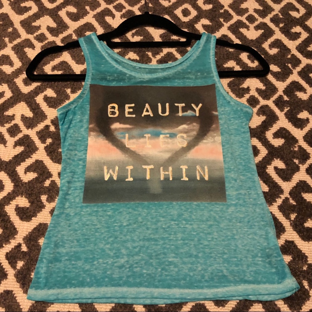 Xhilaration Sleeveless Blue Top
